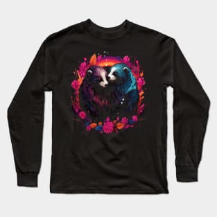 Honey Badger Couple Valentine Long Sleeve T-Shirt